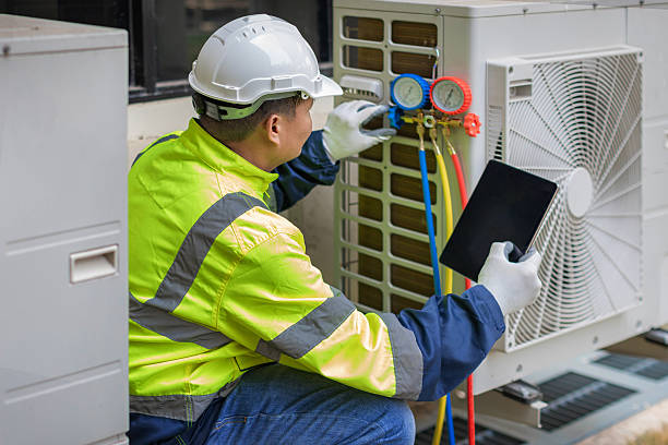 Professional Air Conditioning Repair technician working in Perrin, TX